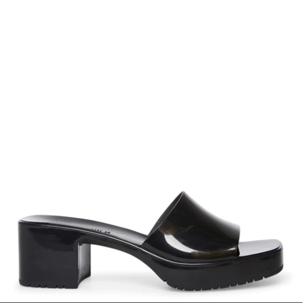 Steve Madden harlin jelly heels black size 5